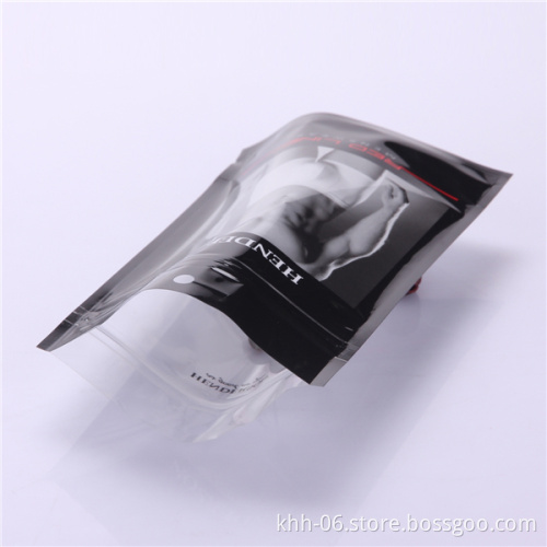 Custom printed poly ziplock bag for menswear manufacturer in guangdong